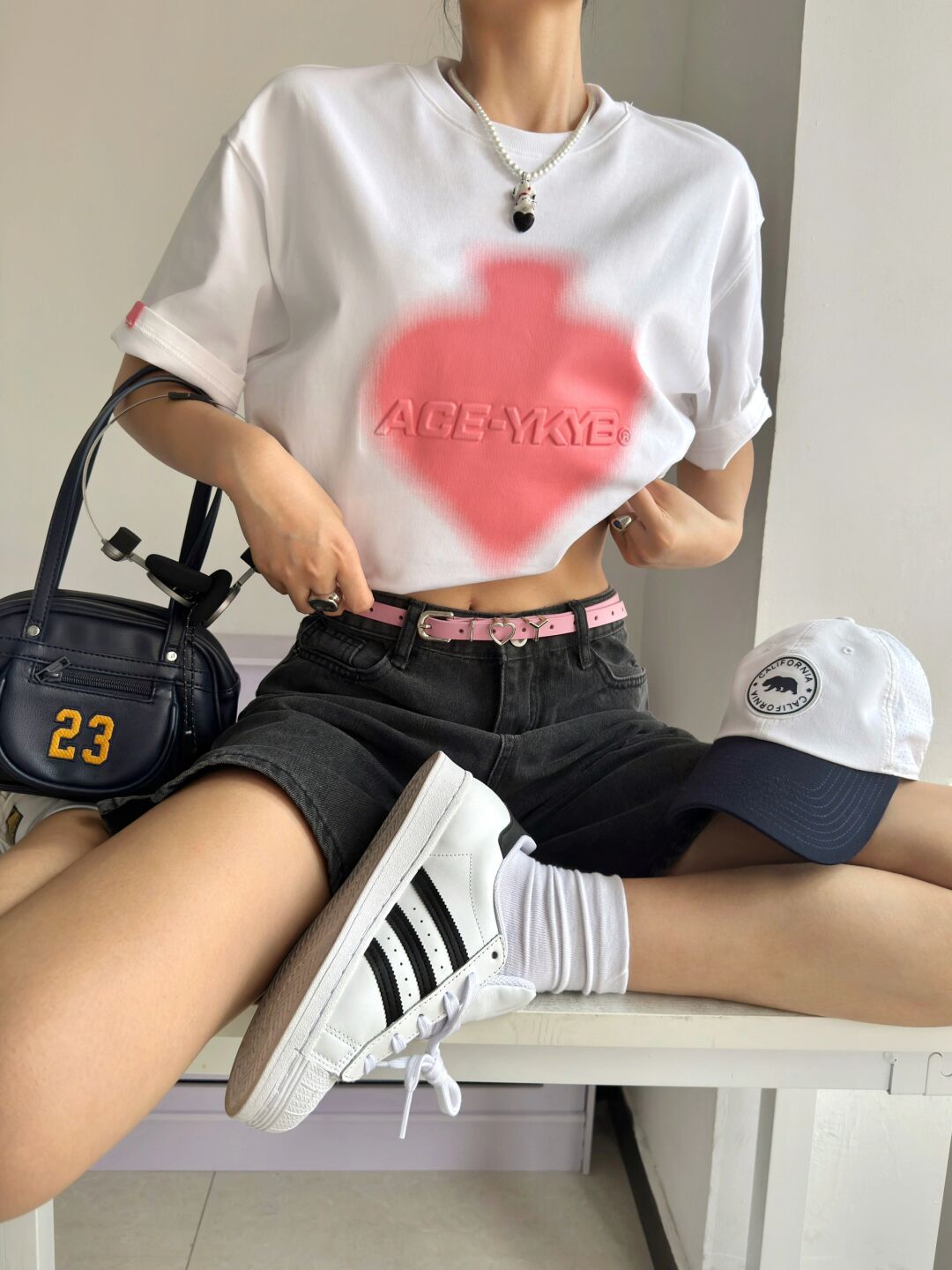 牛仔面料 文字图案 洗水 踢踏舞鞋色 成品腰带  - VALI鞋履AI设计主图