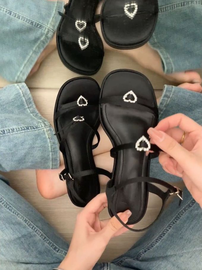 无帮 袢扣 皮革 