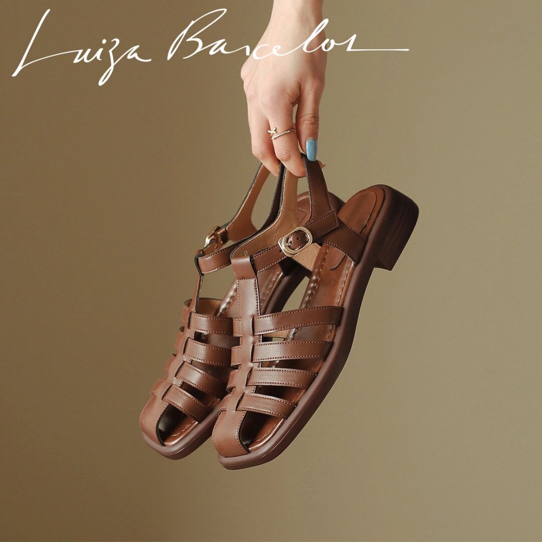 无帮 袢扣 皮革  - VALI鞋履AI设计主图