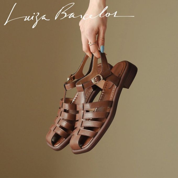 无帮 袢扣 皮革 