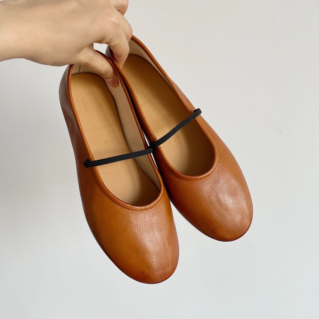 圆头 弹力绳 中口鞋 皮革  - VALI鞋履AI设计主图