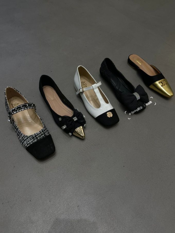 方头 一脚蹬 浅口鞋 