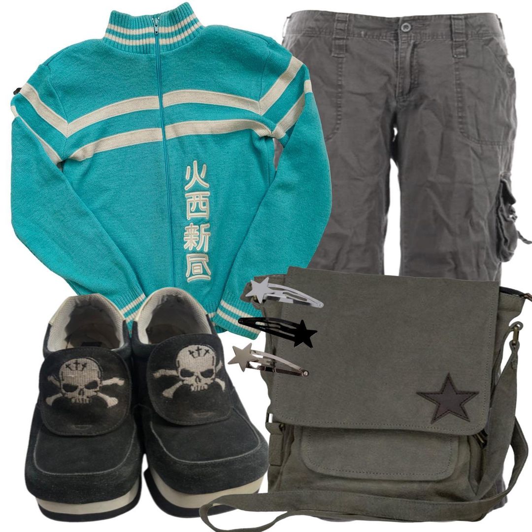 毛纺 立领 文字图案 撞色/渐变 细针 水鸭蓝 波罗的海蓝 基础拉链  - VALI鞋履AI设计主图