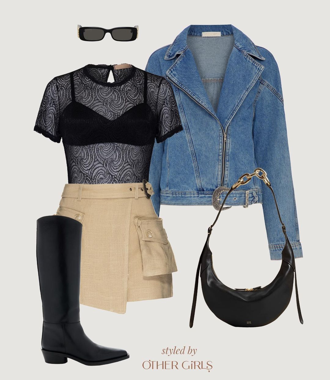 牛仔面料 H型 翻驳领 拼接 洗水 毛边 宝冠蓝 基础拉链  - VALI鞋履AI设计主图