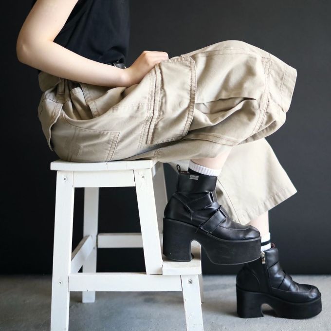 牛仔面料 A型 撞色线迹 糖 