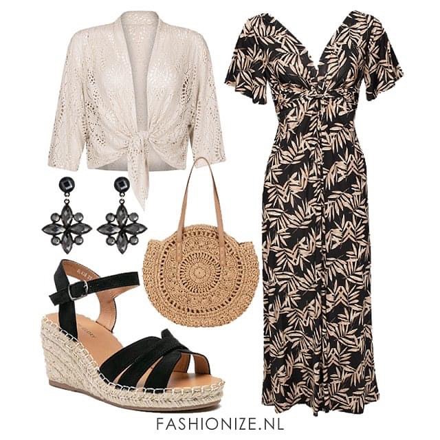 雪纺 X型 V领 植物/花卉 打结-扭结 印花 巧克力蛋糕色 巧克力棕色  - VALI鞋履AI设计主图