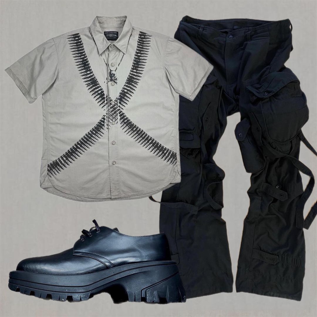 棉麻 H型 条纹/波纹 边缘装饰 银色 火石灰 基础扣饰 都市  - VALI鞋履AI设计主图