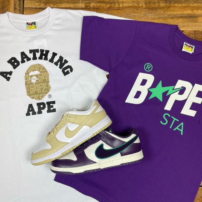 针织面料 圆形领 文字图案 印花 矮牵牛紫 