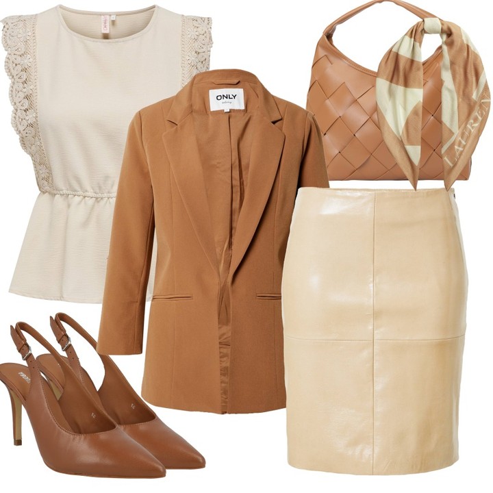 皮革面料 H型 打结-扭结 漂白砂色 羊毛色 卵石色 基础绳带 都市  - VALI鞋履AI设计主图