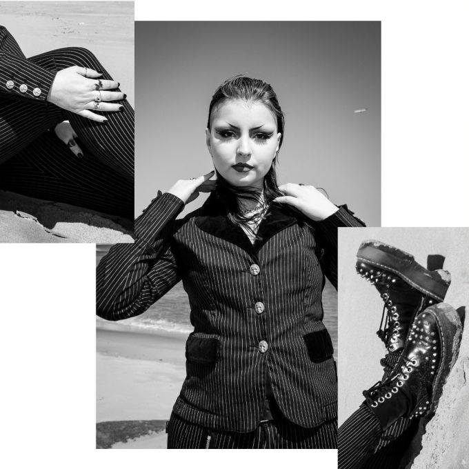 正装面料 X型 条纹/波纹 踢踏舞鞋色 基础扣饰 都市 