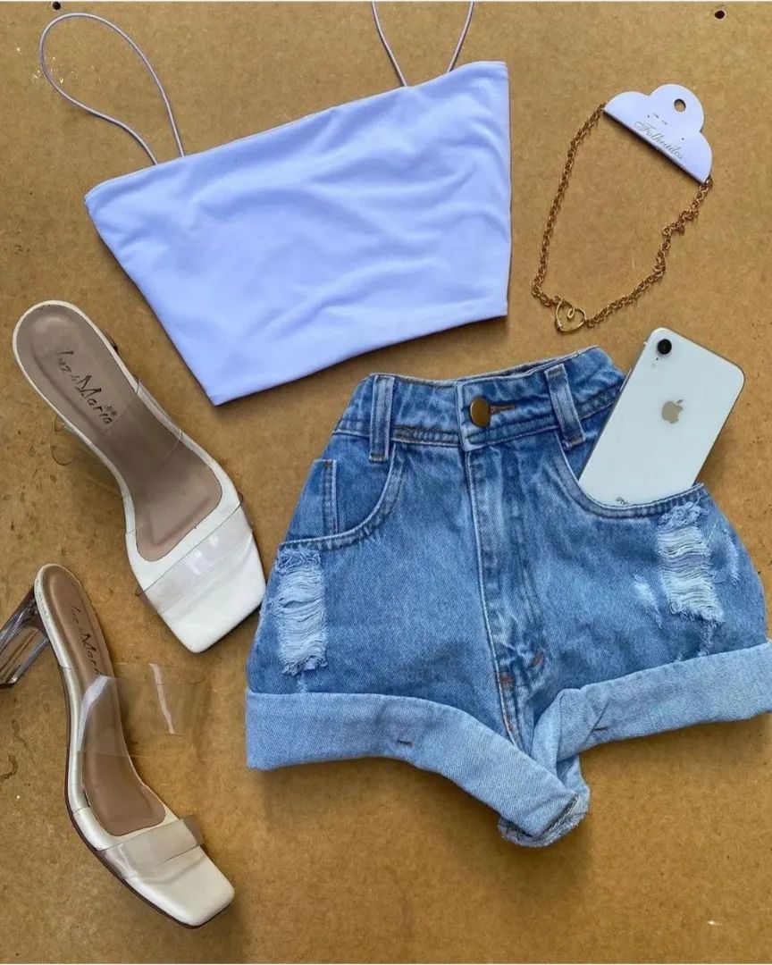 牛仔面料 洗水 磨损破洞 亮钴蓝色 暗海蓝 基础扣饰  - VALI鞋履AI设计主图