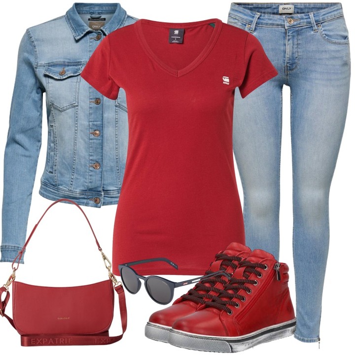 针织面料 H型 V领 巴贝多樱桃色  - VALI鞋履AI设计主图