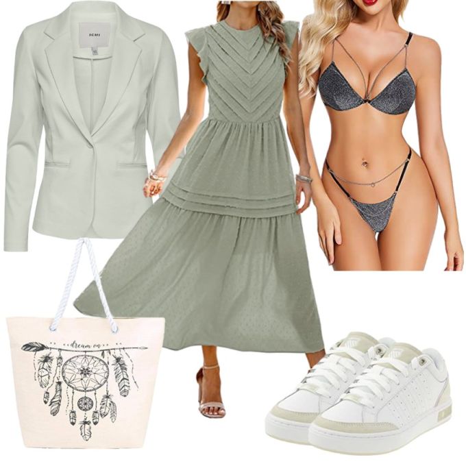 正装面料 H型 翻驳领 银桦色 幻影绿 基础扣饰 都市 