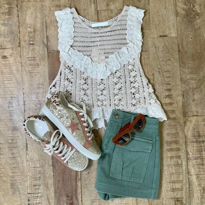 毛纺 H型 圆形领 撞色/渐变 荷叶边 漏针-挑孔 细针 淡蓝色 冰冻色 冰川灰 