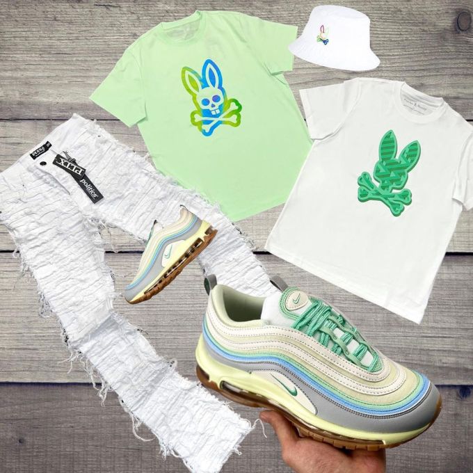 针织面料 H型 圆形领 卡通次元 印花 云白 