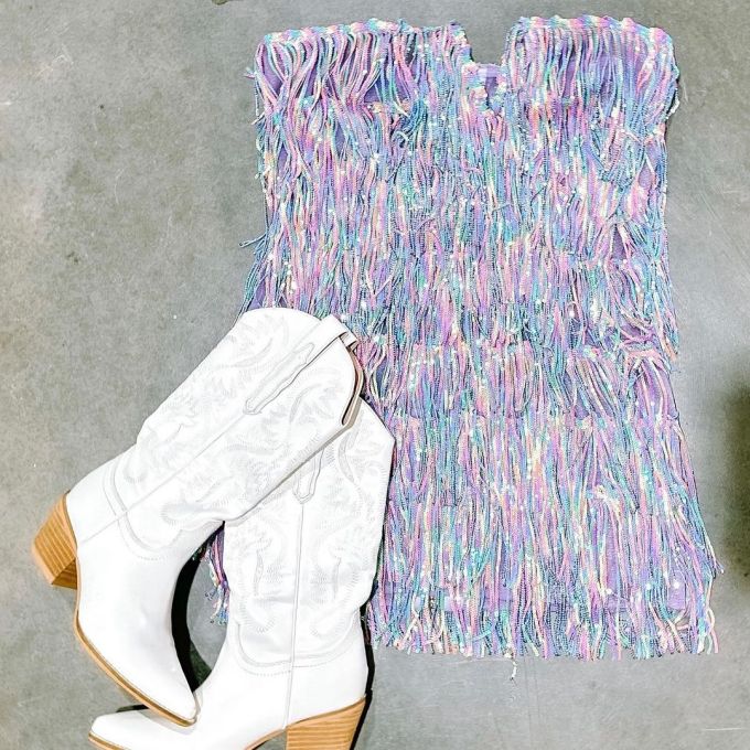 圆形领 印花 炽白 