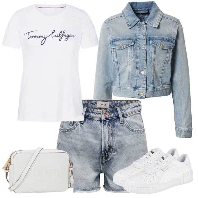 牛仔面料 H型 翻领 洗水 浅天蓝色 珍珠蓝 灰蓝 基础扣饰 