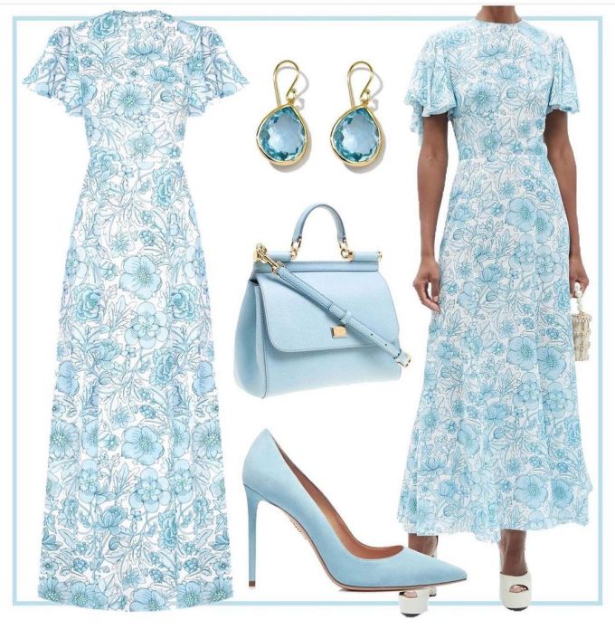 X型 植物/花卉 印花 淡蓝色 冰融化 宫廷 