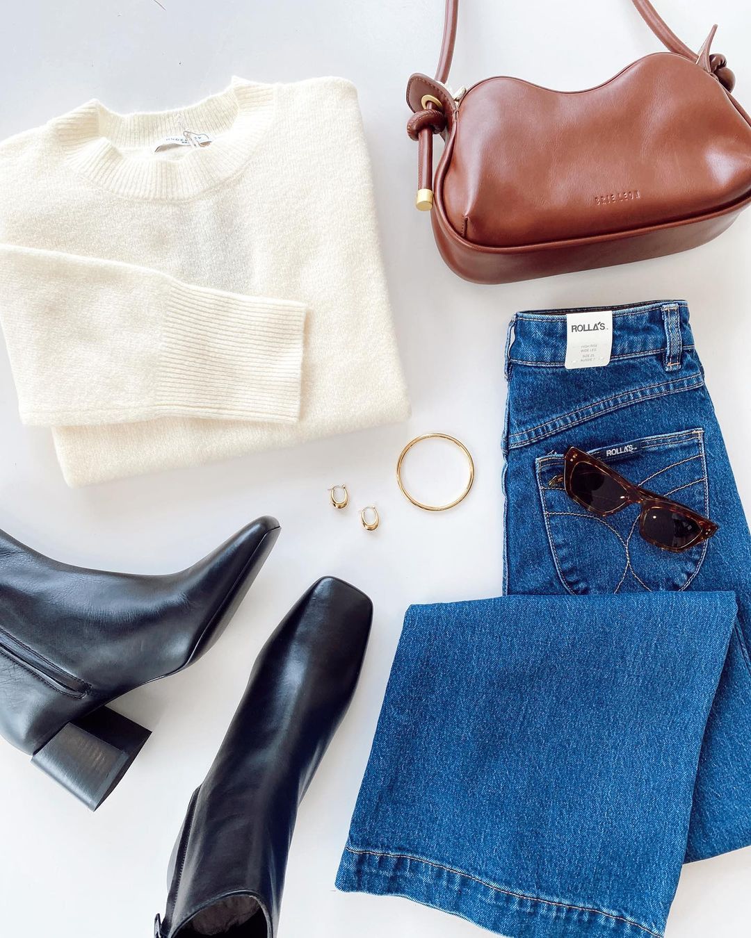 毛纺 H型 圆形领 细针 椰奶 云白 栀子白  - VALI鞋履AI设计主图