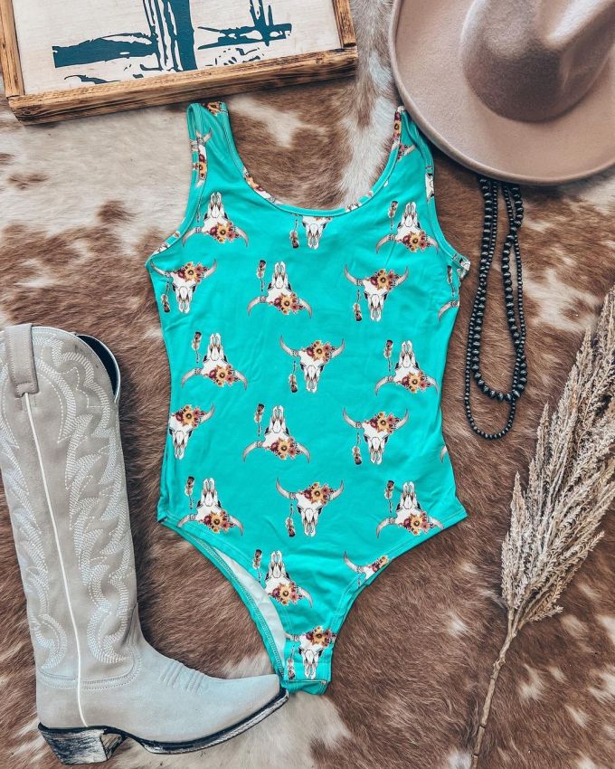 弹力面料 S型 植物/花卉 卡通次元 印花 陶瓷蓝 