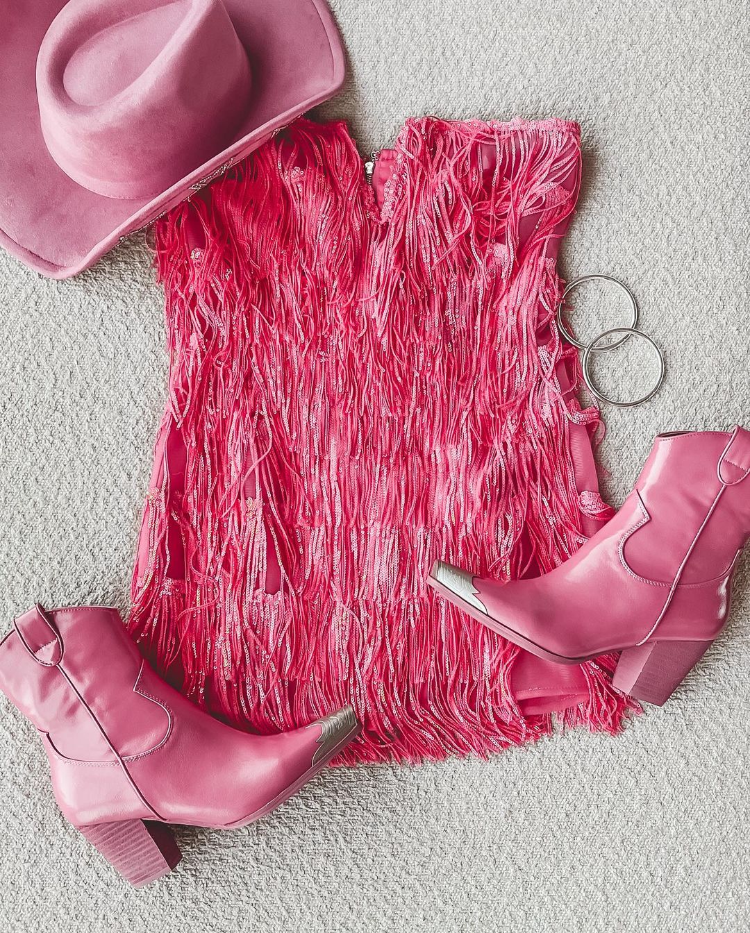 切花 H型 斗牛士 牵牛花粉 亮粉红  - VALI鞋履AI设计主图