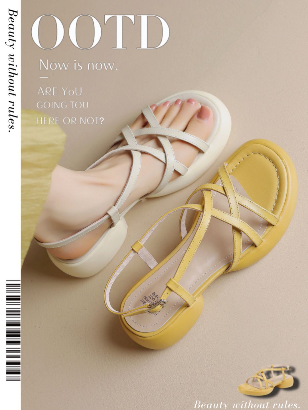 无帮 袢扣 皮革  - VALI鞋履AI设计主图