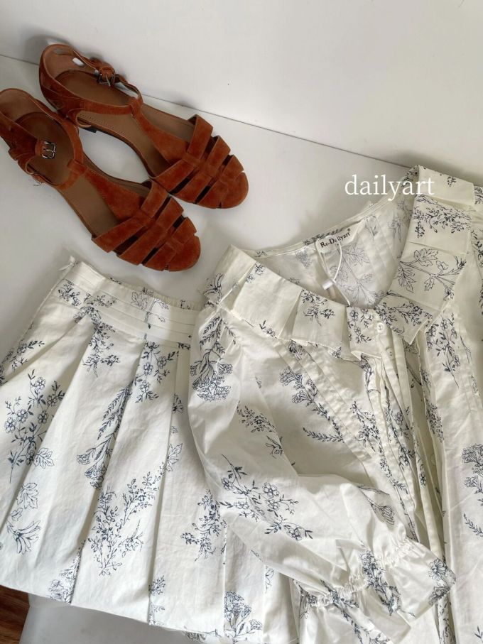 棉麻 A型 植物/花卉 绣花 月光灰色 气泡白 