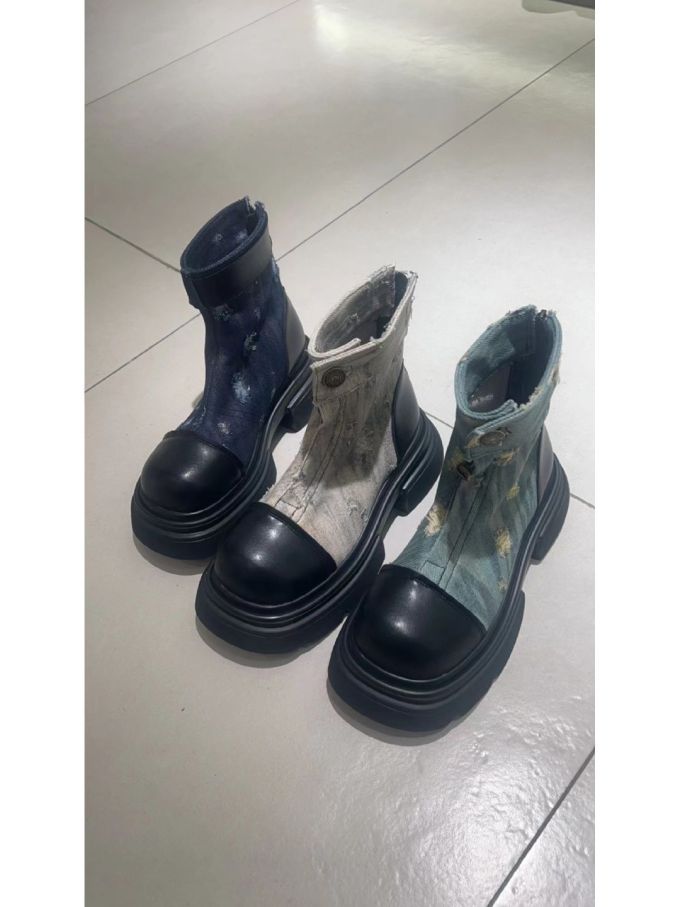 圆头 皮革 拉链 