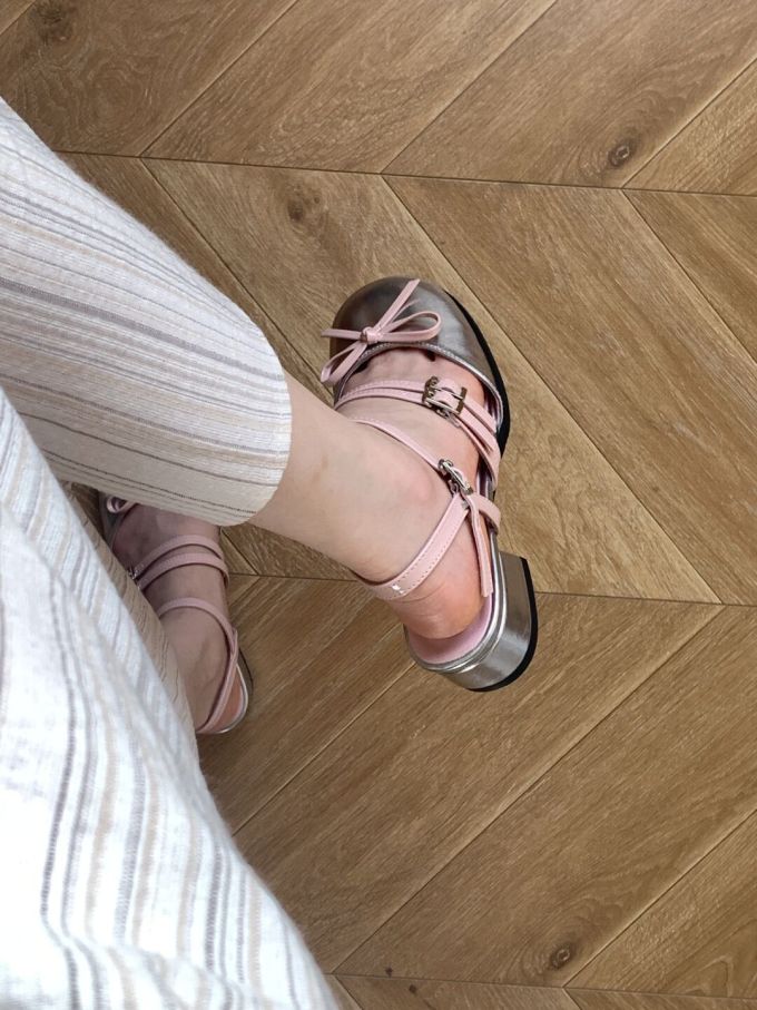 袢扣 浅口鞋 皮革 