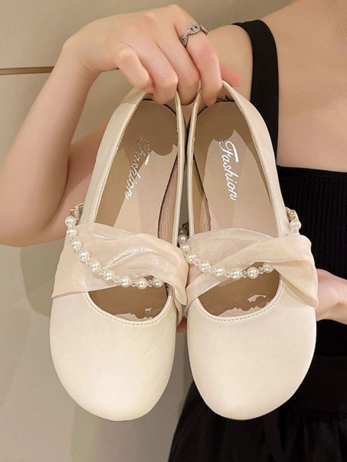 圆头 中口鞋 皮革 