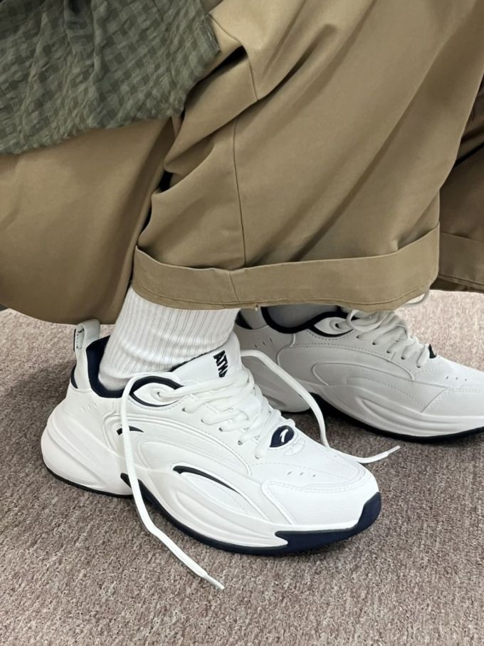 低帮 系带 皮革 