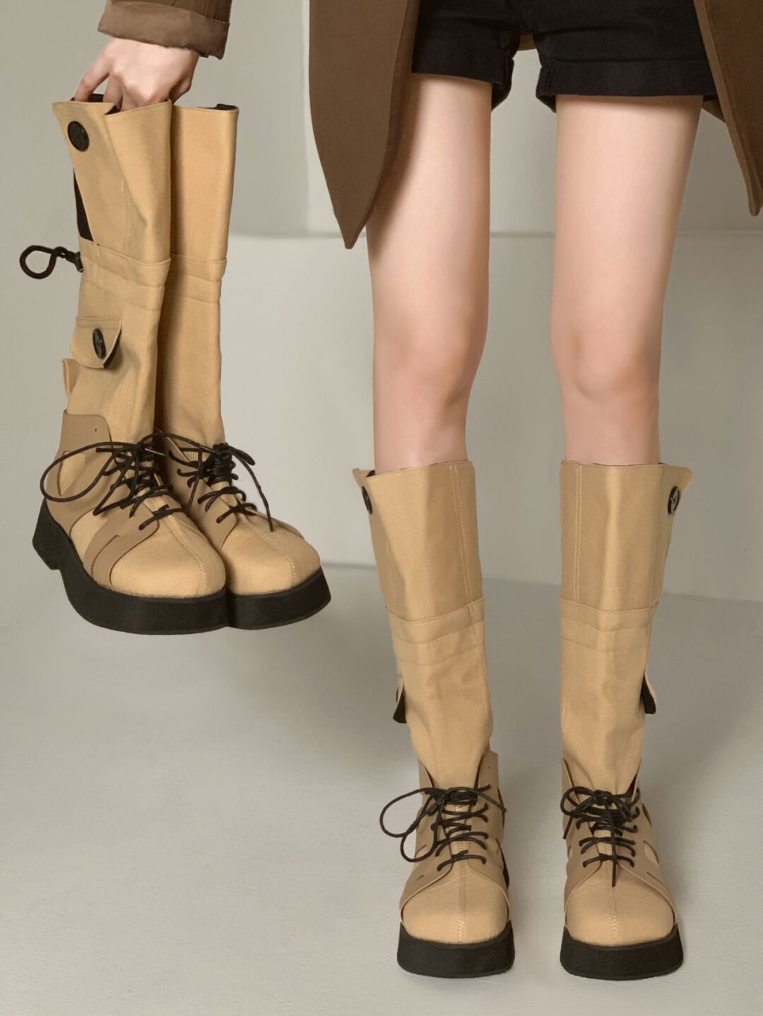 圆头 松紧带 皮革  - VALI鞋履AI设计主图