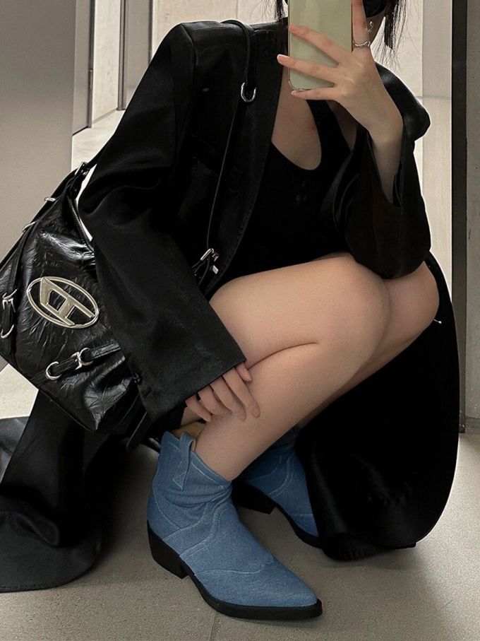 丝绒 H型 翻驳领 踢踏舞鞋色 性感 