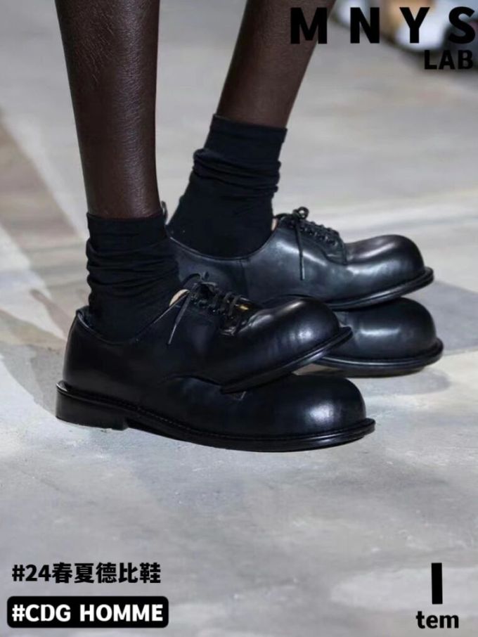 圆头 系带 皮革 