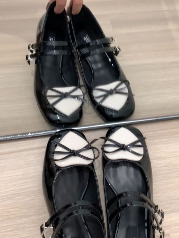 袢扣 浅口鞋 皮革 