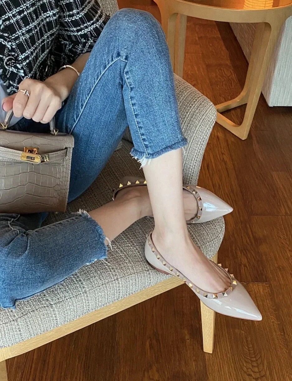 牛仔面料 洗水 毛边 阿拉斯加蓝色 瓦蓝色 全蚀色 烟灰蓝色  - VALI鞋履AI设计主图