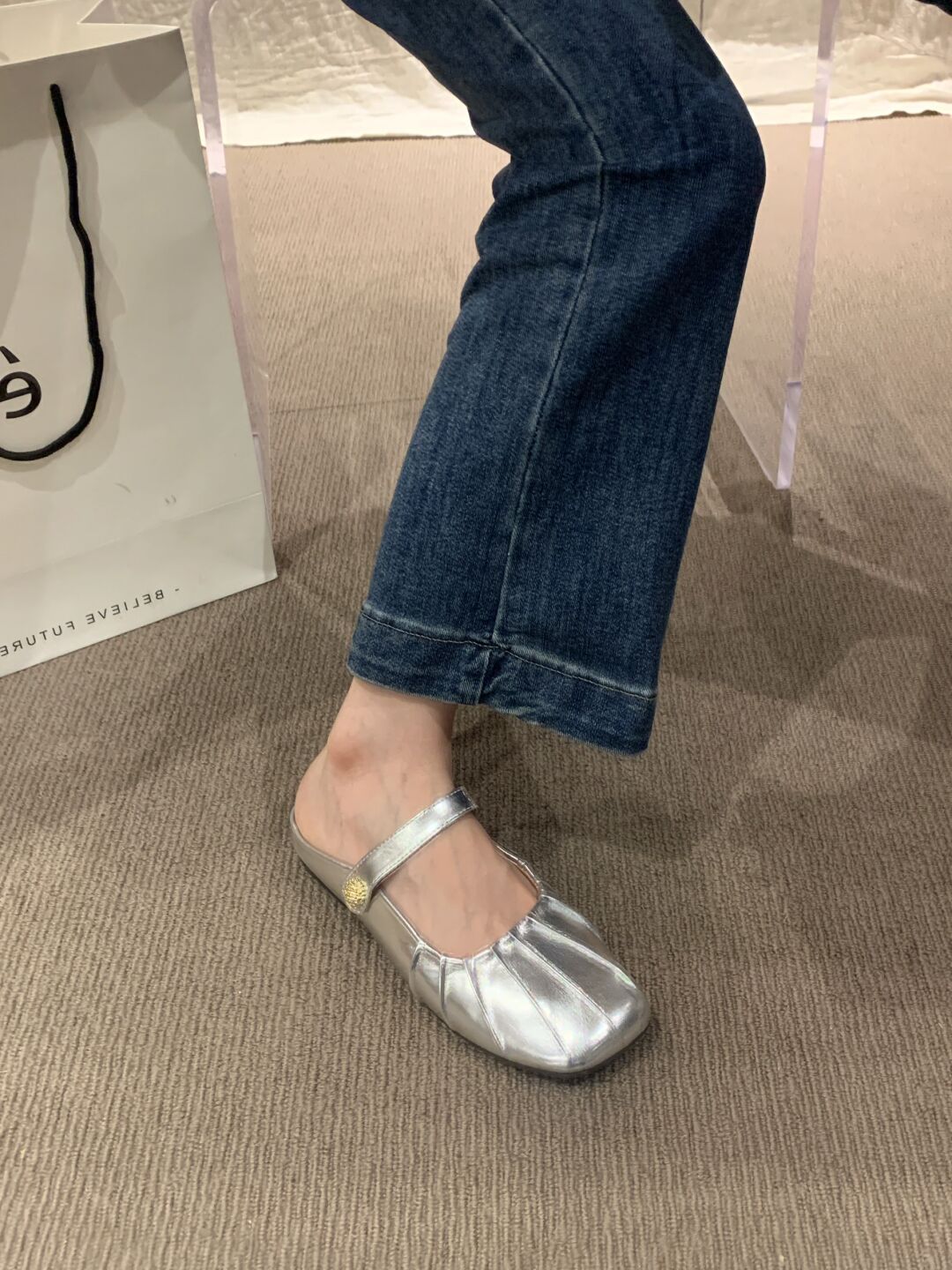 方头 低帮 中口鞋 皮革  - VALI鞋履AI设计主图