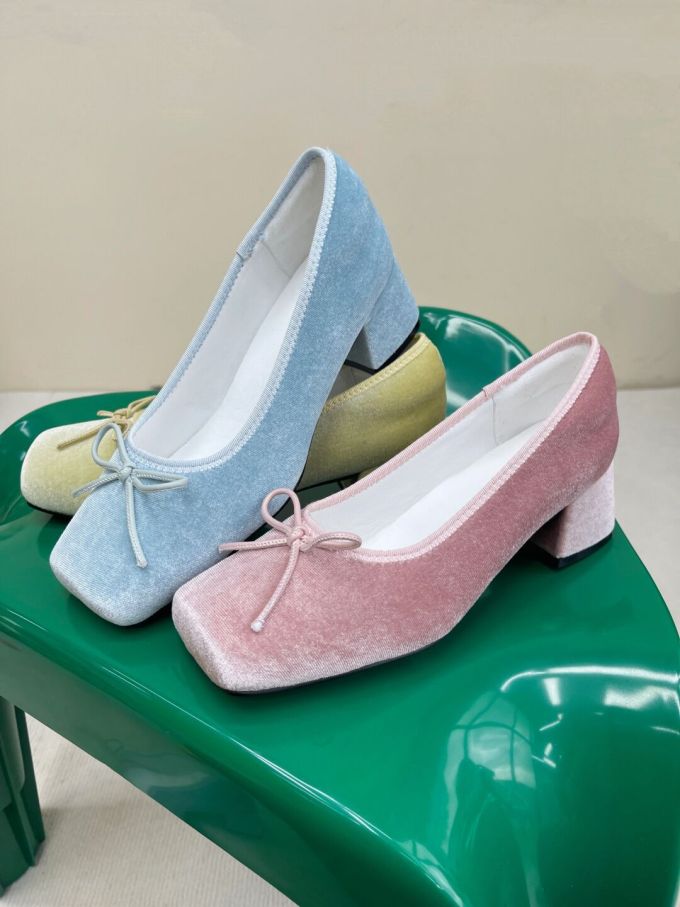 方头 一脚蹬 皮革 