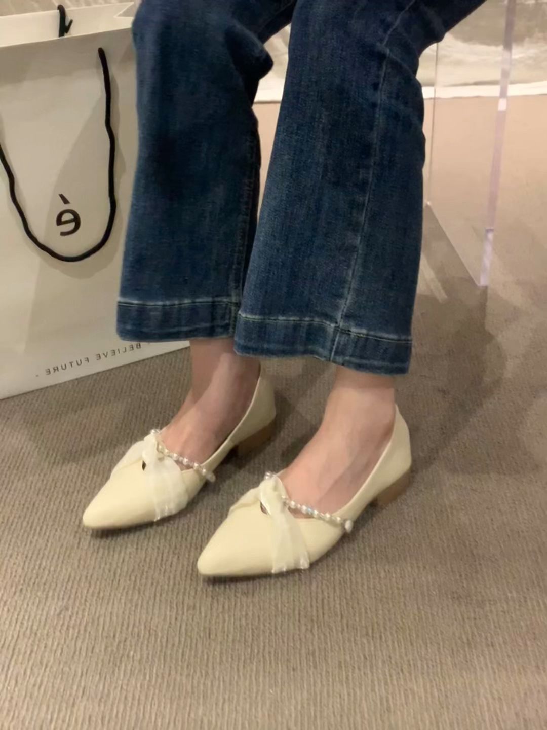 尖头 一脚蹬 中口鞋 皮革  - VALI鞋履AI设计主图