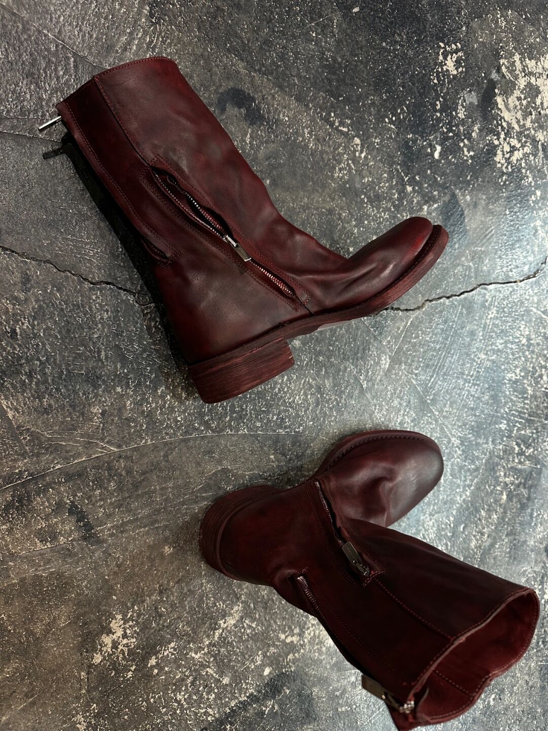 圆头 拉链 皮革  - VALI鞋履AI设计主图