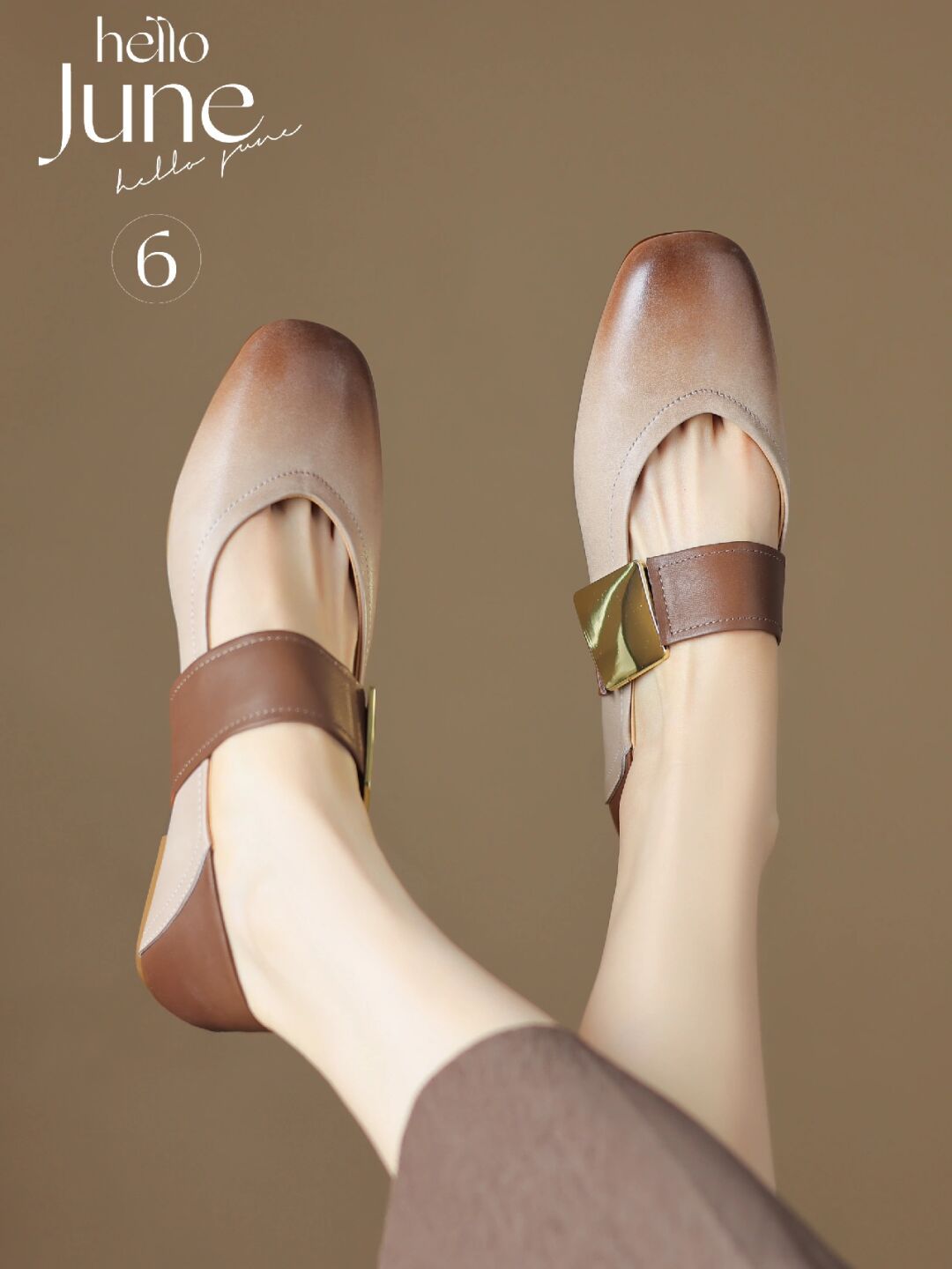 圆头 浅口鞋 皮革  - VALI鞋履AI设计主图