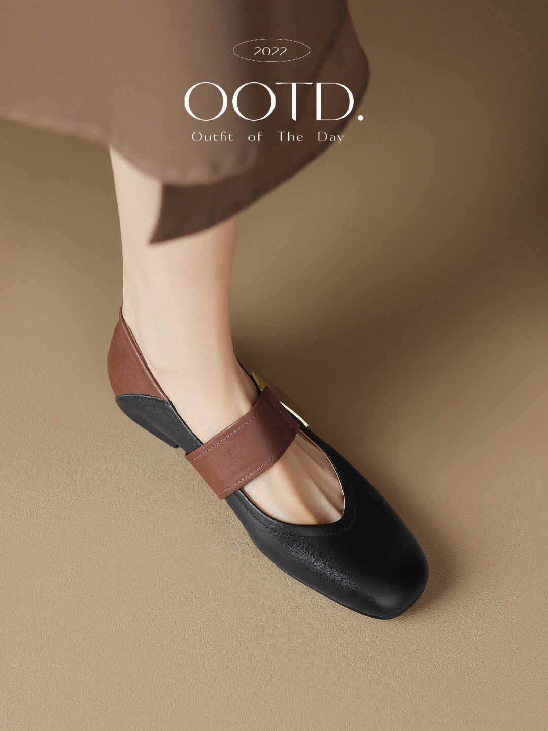 方头 松紧带 中口鞋 皮革  - VALI鞋履AI设计主图