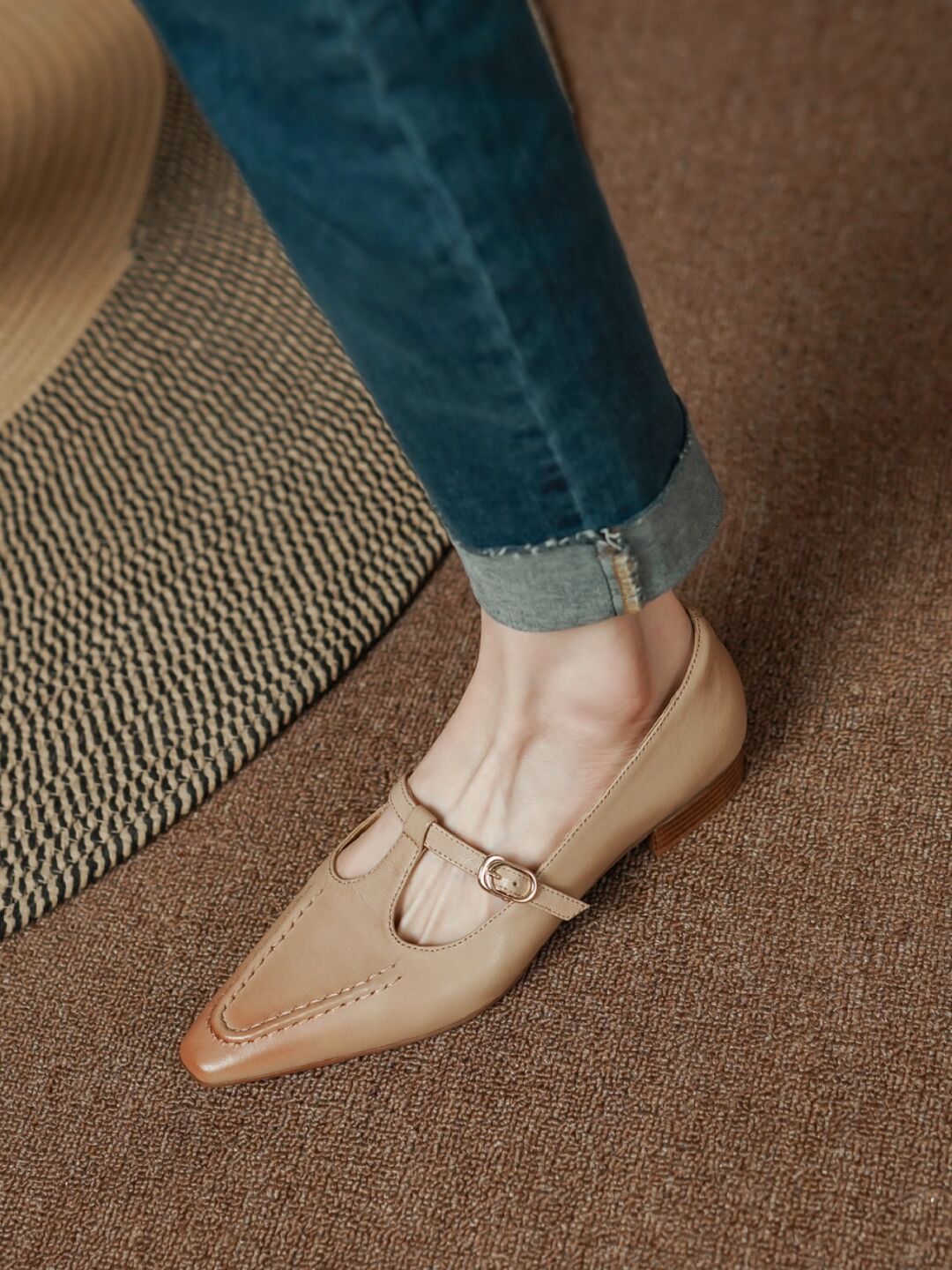 尖头 中口鞋 皮革  - VALI鞋履AI设计主图