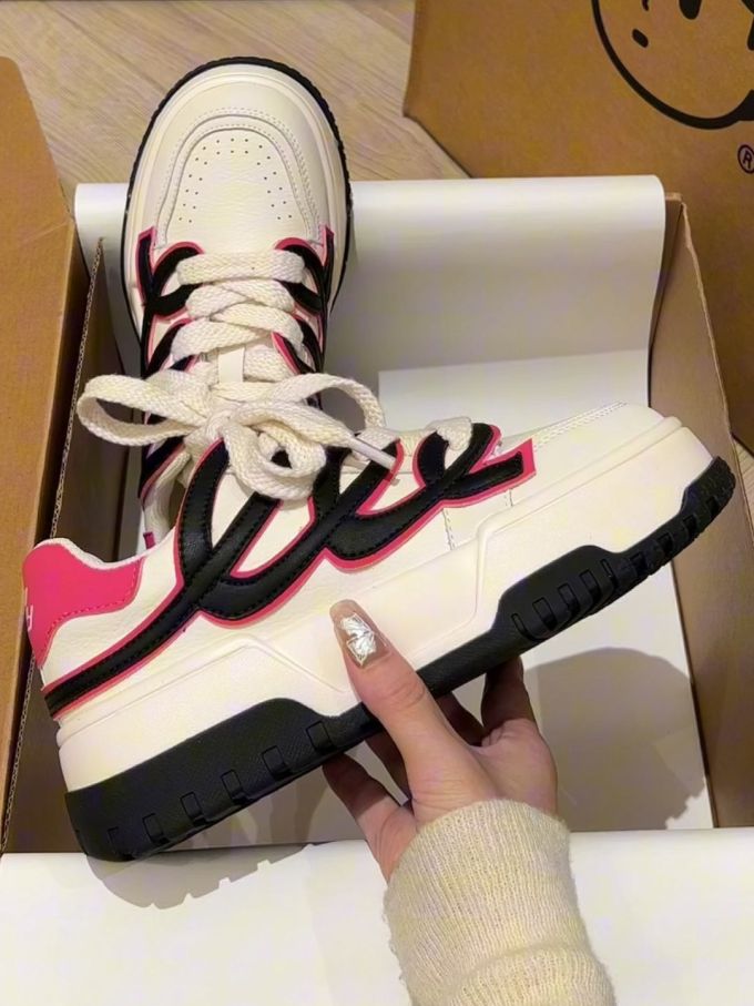 高帮 系带 皮革 