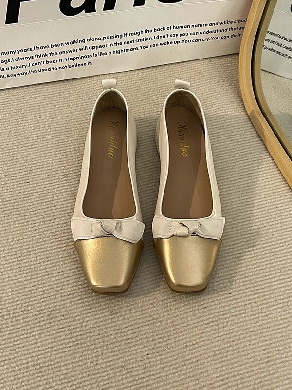 方头 低帮 浅口鞋 皮革  - VALI鞋履AI设计主图