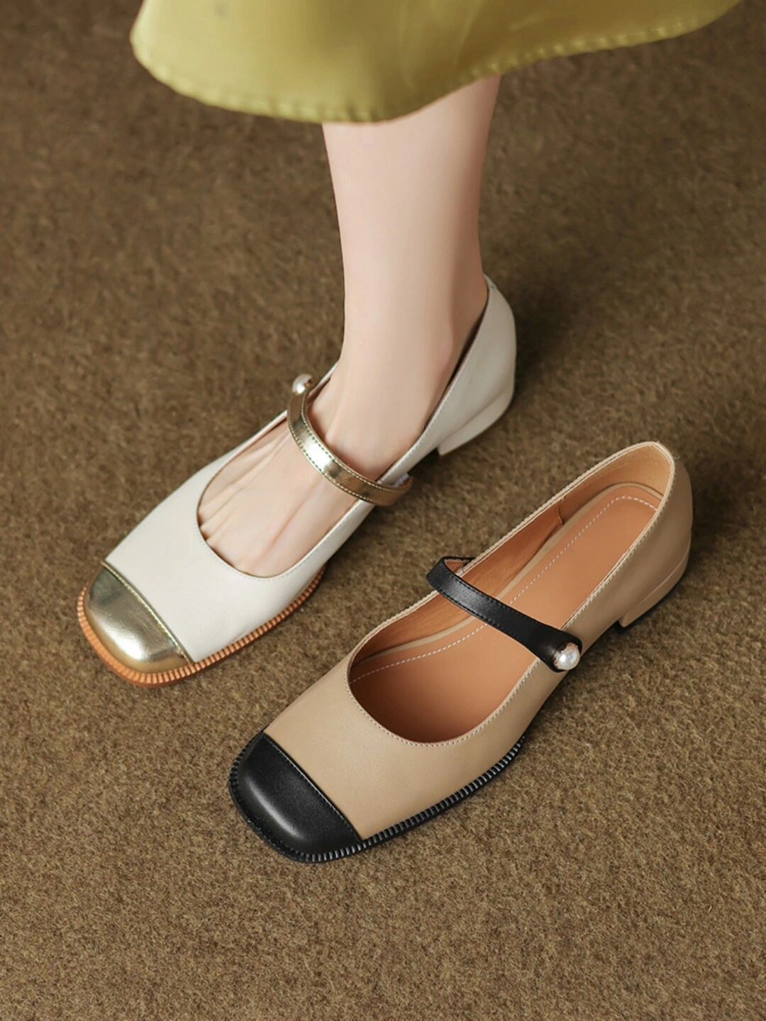 圆头 袢扣 中口鞋 皮革  - VALI鞋履AI设计主图