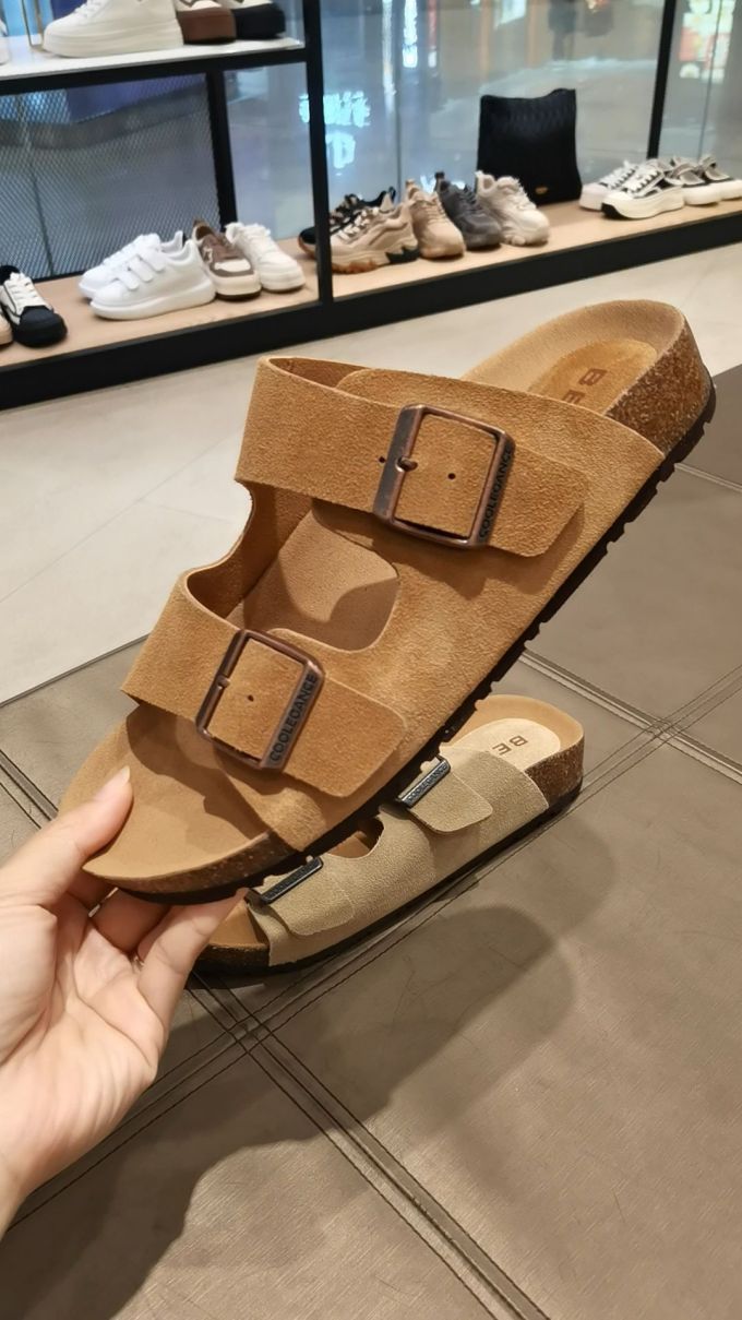 无帮 袢扣 皮革 