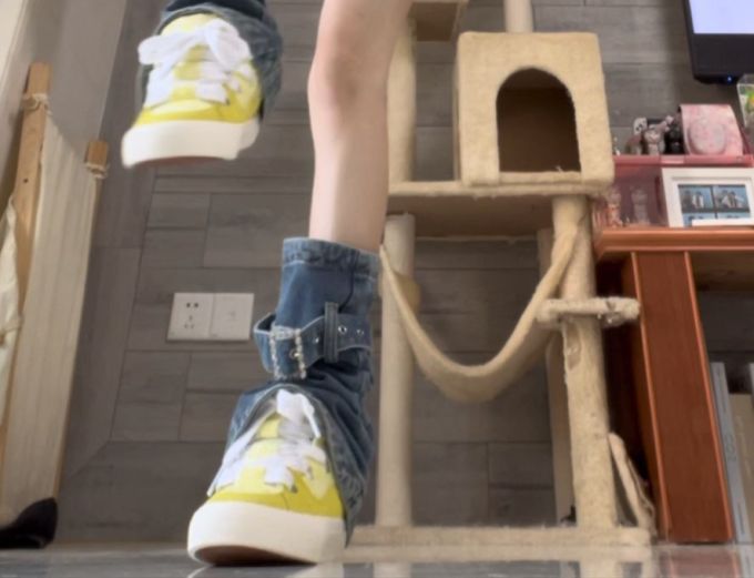 高帮 系带 皮革 