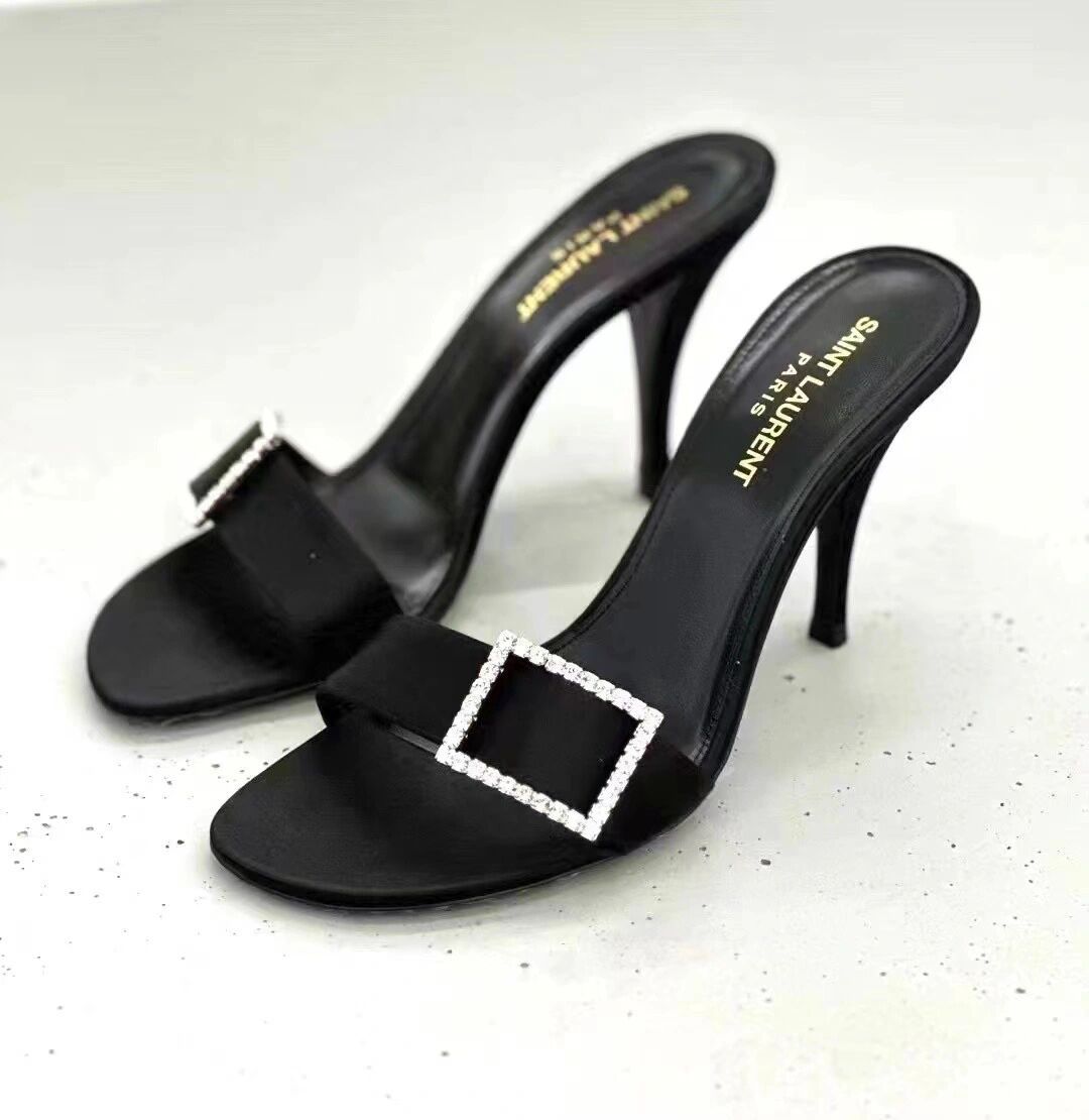 高跟 粗跟 无帮 皮革  - VALI鞋履AI设计主图