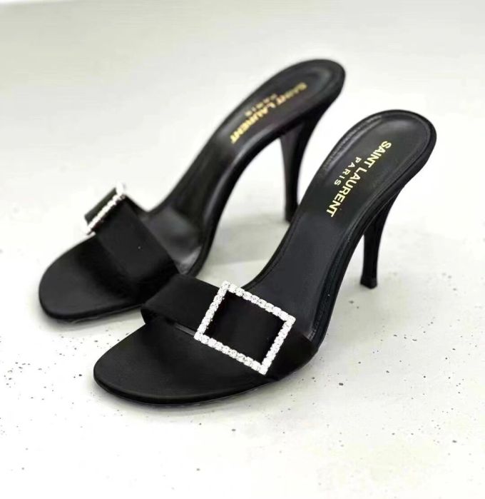 高跟 粗跟 无帮 皮革 